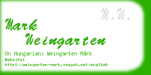 mark weingarten business card